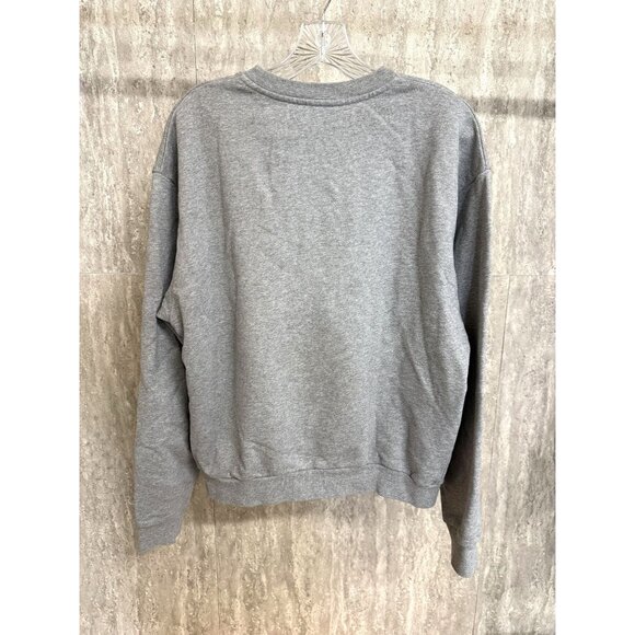 Balenciaga Gray Crewneck Sweatshirt M Unisex Cotton Casual Luxe - Picture 2 of 8